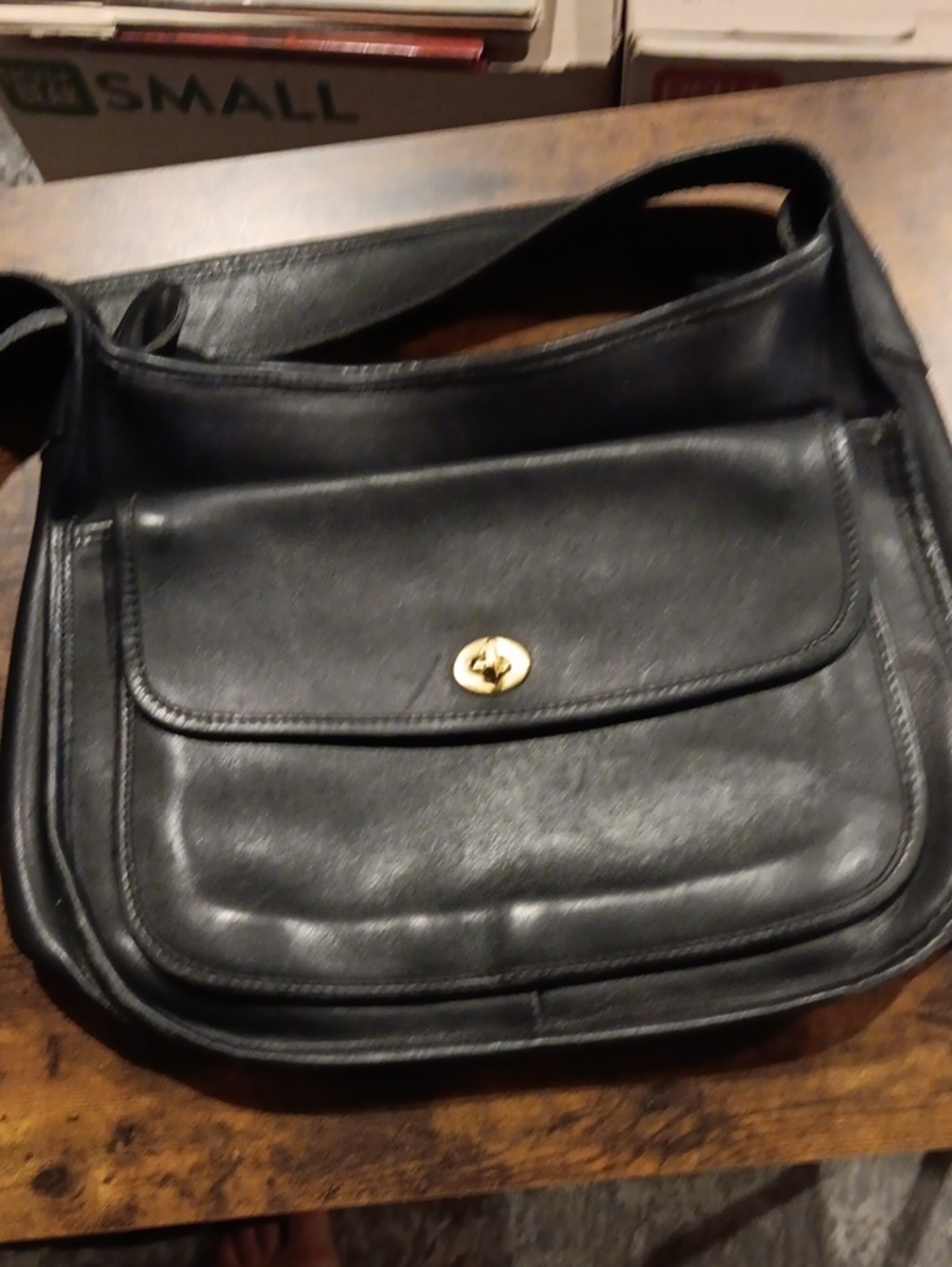 Authentic Vintage Coach Taft Bag — Style 9980 (Black)